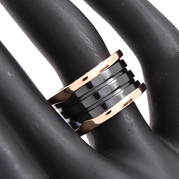 東泰堂ブルガリ　750 ビーゼロワン　黒ストーン　定番　大幅　58号 ルールを打ち破る美しきブラック！ブルガリの新生「ビー・ゼロワン」3