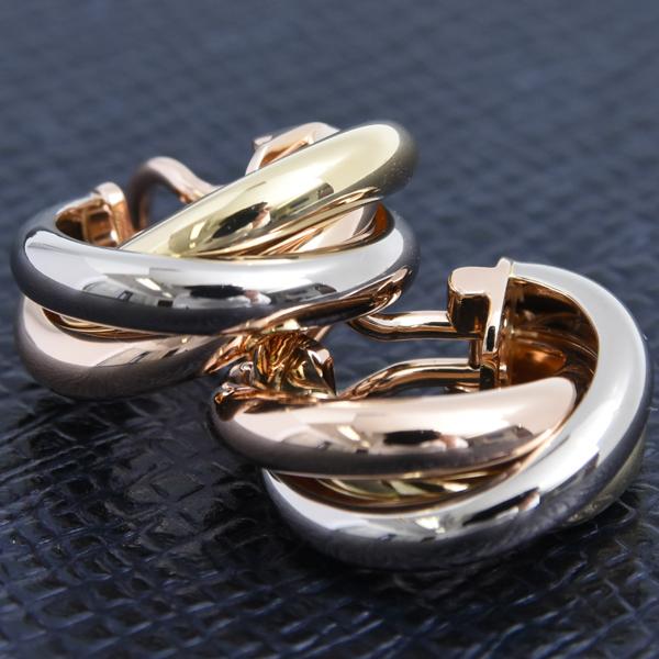 TRINITY（Cartier） カルティエ ピアス レディース トリニティ 3連