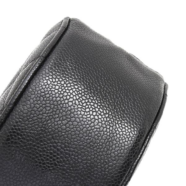 CHANEL ブラックレザー バッグ マトラッセ シャネル バッグ レディース ラウンド チェーンショルダー