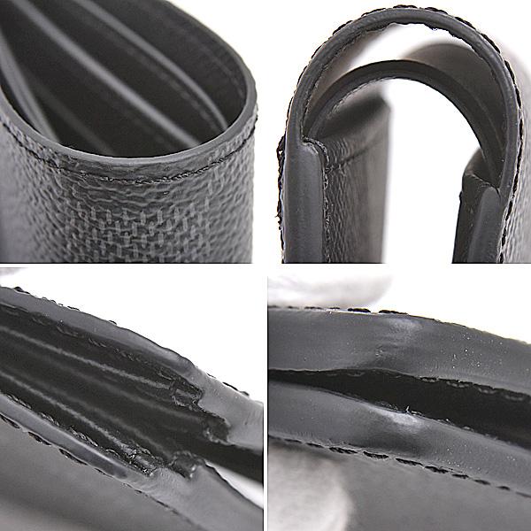 【美品】ルイヴィトン グラフィット 二つ折り財布 ミュルティプル カードケース LOUIS VUITTON（ルイ・ヴィトン） 財布 メンズ ダミエグラフィット