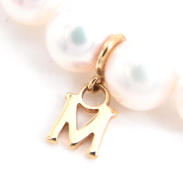 MIKIMOTO K18 ベビーパール イニシャルチャーム MIKIMOTO K18 ベビーパール イニシャルチャーム MIKIMOTO K18 ベビー