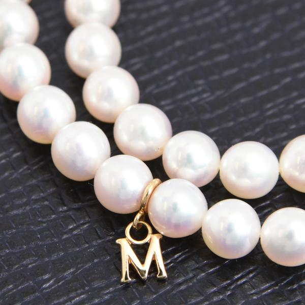 【極美品】ミキモト パール ベビーパール ネックレス サークル K18 ケース付 極美品】ミキモト パール ベビーパール ネックレス サークル K18