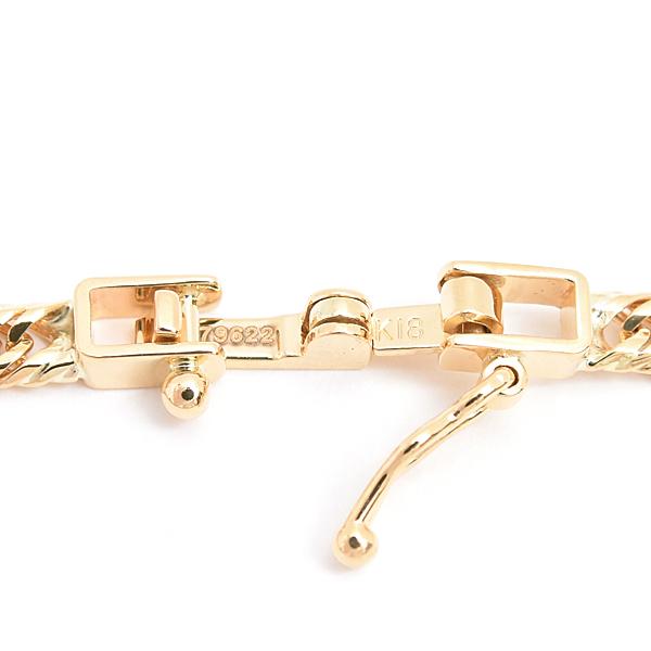 30/未使用品 K18 18金 12面トリプル 喜平ブレスレット 約5.5ｇ 18金 喜平ブレスレット 12面トリプル 5g 18cm メンズ レディース