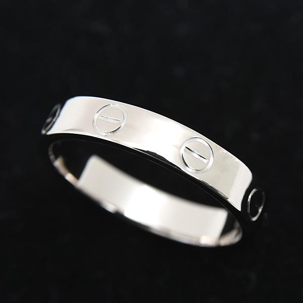 Cartier ミニラブリング ホワイトゴールド サイズ54 Cartier（カルティエ） 指輪 レディース ミニ ラブ リング Love 刻印