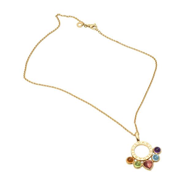 BVLGARI ネックレス ブルートパーズ イエローゴールド ブルガリ 
