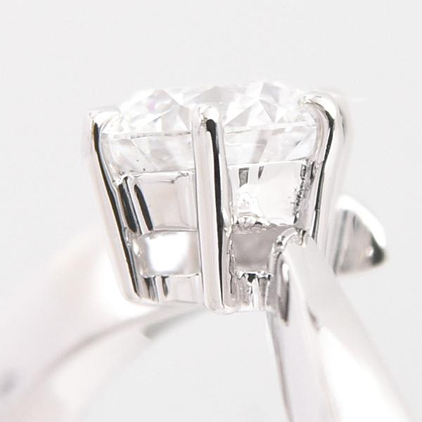 MIKIMOTO（ミキモト） 指輪 レディース 1Pダイヤ 立爪 リング V字 V