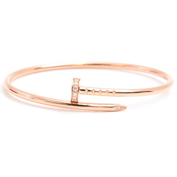 カルティエ ブレス レディース ジュストアンクル SM 15サイズ ダイヤモンド ブレスレット ピンクゴールド Cartier 750PG 中古 | JUSTE UN CLOU | 03