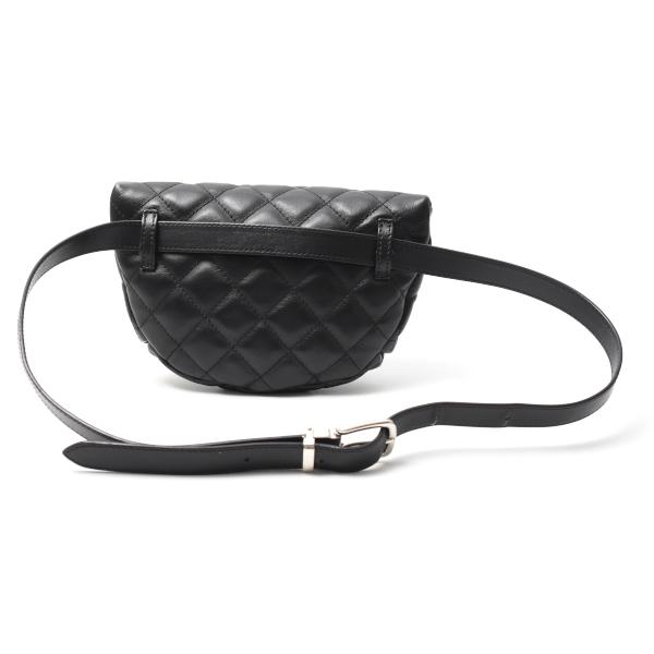 新品同様　シャネル　ボディーバッグ　ウエストポーチ　マトラッセ　黒　ブラック CHANEL（シャネル） ウエストバッグ ボディバッグ マトラッセ シャネル