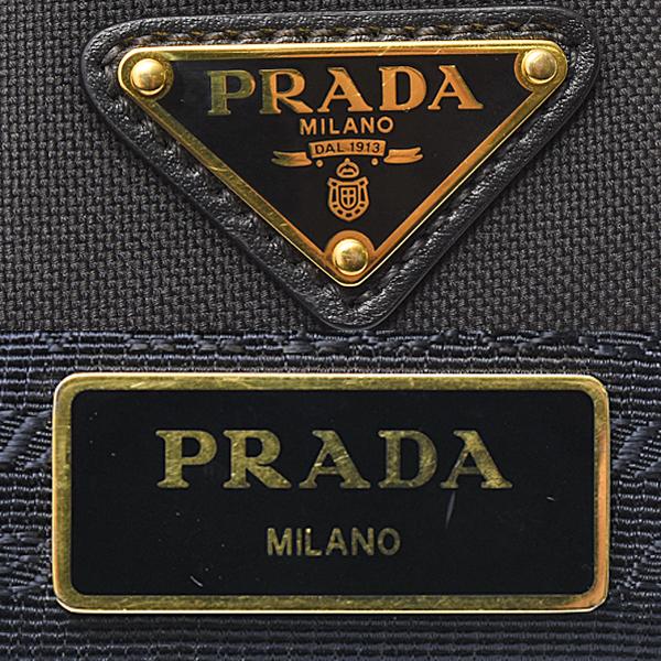 プラダ バッグ メンズ レディース ショルダーバッグ クロスボディバッグ キャンバス レザー ブラック 1BH089 PRADA 中古 | PRADA | 06