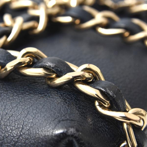 シャネル チェーンショルダーバッグ  チョコバー フォンケース ラムスキン AP1161 CHANEL 黒 CHANEL】シャネル『チェーン フォンケース』AP1161 レディース