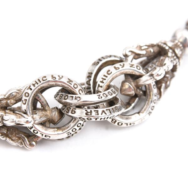 ソカロ ブレス メンズ バード ドージェ ブレスレット Lサイズ シルバー