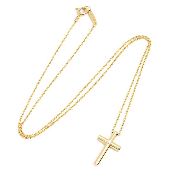 TIFFANY&Co.（ティファニー） ネックレス レディース 1Pダイヤ クロス