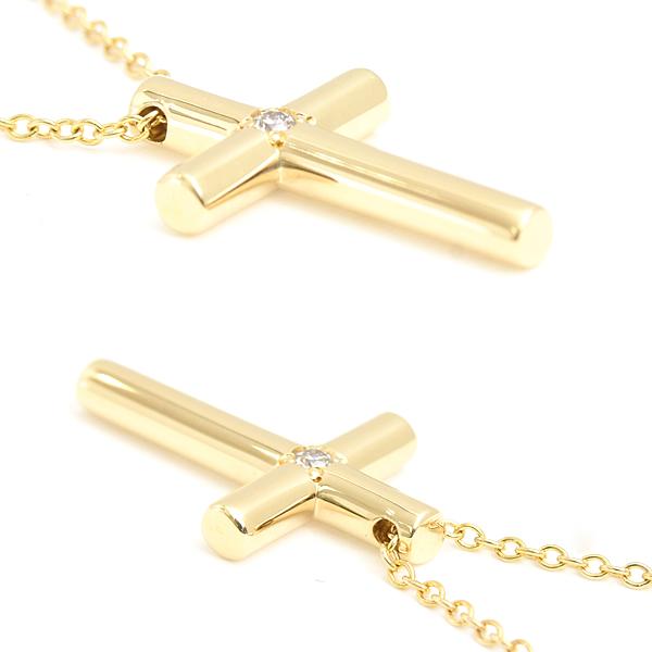 TIFFANY&Co.（ティファニー） ネックレス レディース 1Pダイヤ クロス