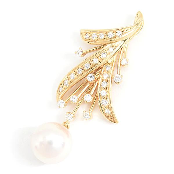 MIKIMOTO（ミキモト） ペンダント レディース パール ダイヤ フラワー