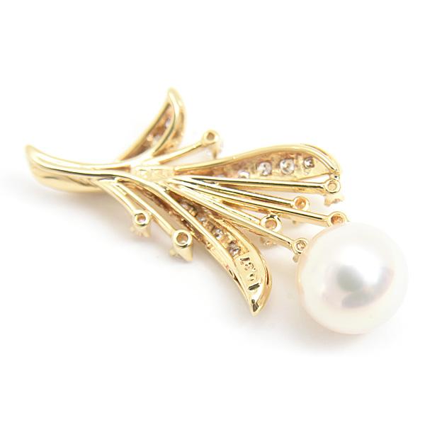 MIKIMOTO（ミキモト） ペンダント レディース パール ダイヤ フラワー