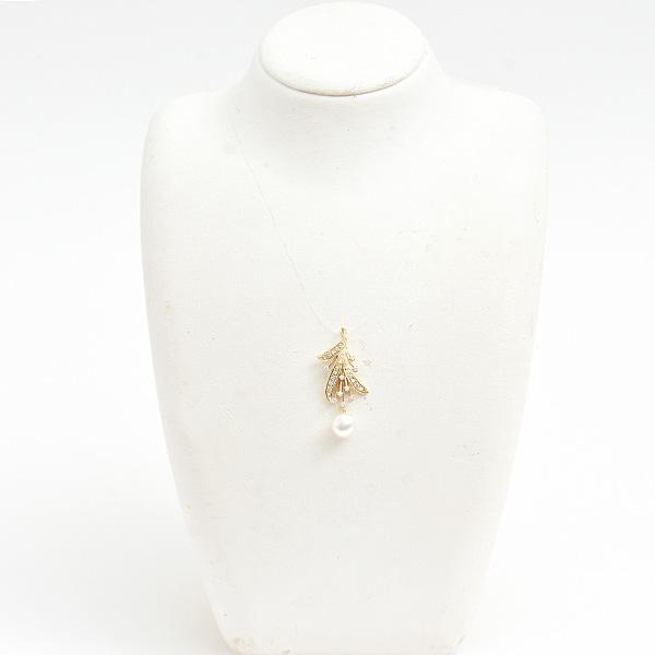 MIKIMOTO（ミキモト） ペンダント レディース パール ダイヤ フラワー