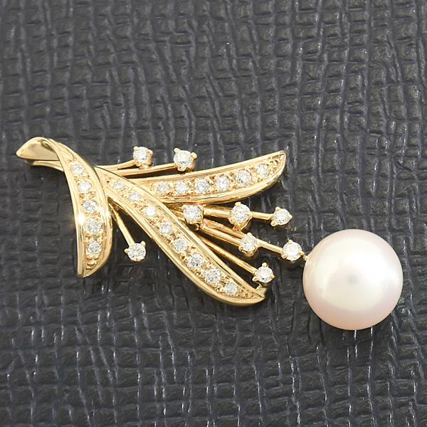 MIKIMOTO（ミキモト） ペンダント レディース パール ダイヤ フラワー