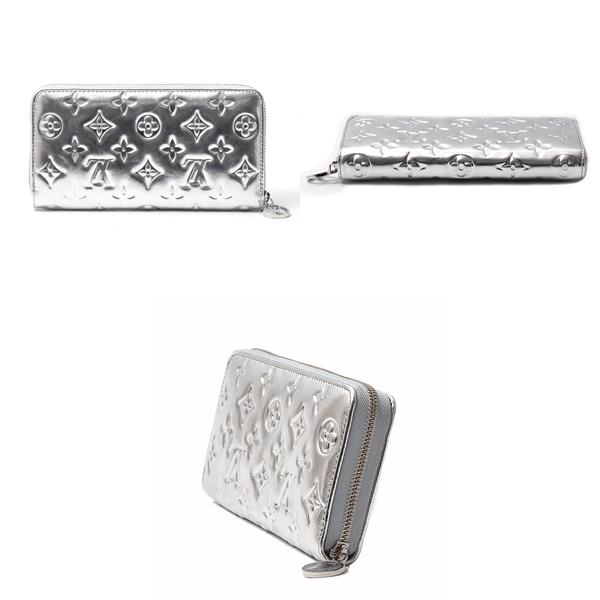 【美品】ルイヴィトン 長財布 ジッピーウォレット クッサン エンボスグレー LOUIS VUITTON（ルイ・ヴィトン） 財布 レディース LVスキー クッサン