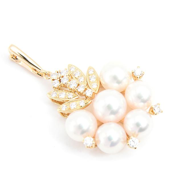 MIKIMOTO（ミキモト） ペンダント レディース 6Pパール ダイヤ