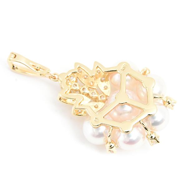 MIKIMOTO（ミキモト） ペンダント レディース 6Pパール ダイヤ