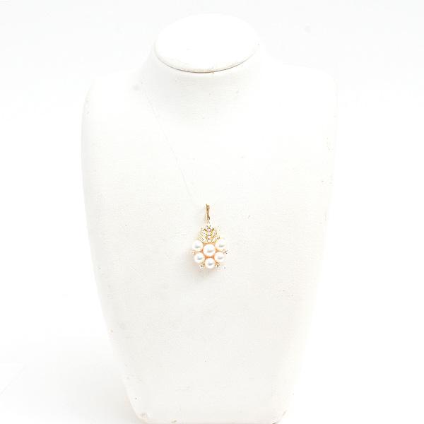 MIKIMOTO（ミキモト） ペンダント レディース 6Pパール ダイヤ