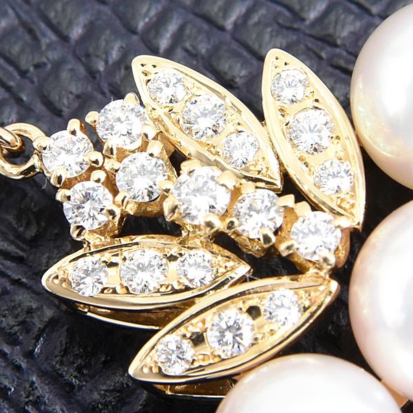 MIKIMOTO（ミキモト） ペンダント レディース 6Pパール ダイヤ