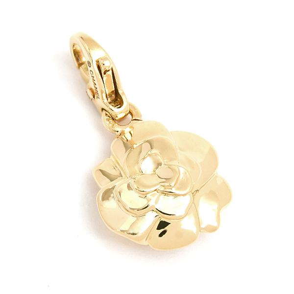 Chanel ゴールド フラワーチャーム ネックレス CHANEL（シャネル） ペンダント レディース カメリア チャーム トップ