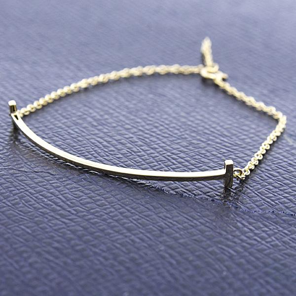 Tiffany T ティファニー ブレスレット レディース Tスマイル Mサイズ