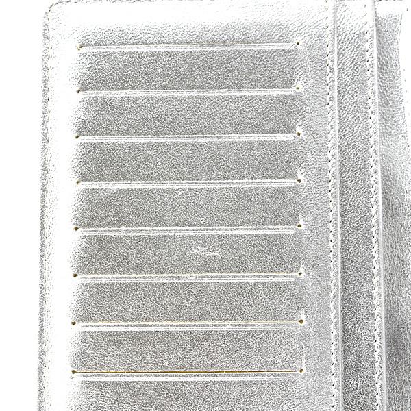 CHANEL⭐︎シャネル⭐︎アイコンライン☆二つ折り⭐︎シルバー⭐︎財布 アイコン シャネル 財布 レディース アイコンライン 2つ折り長財布