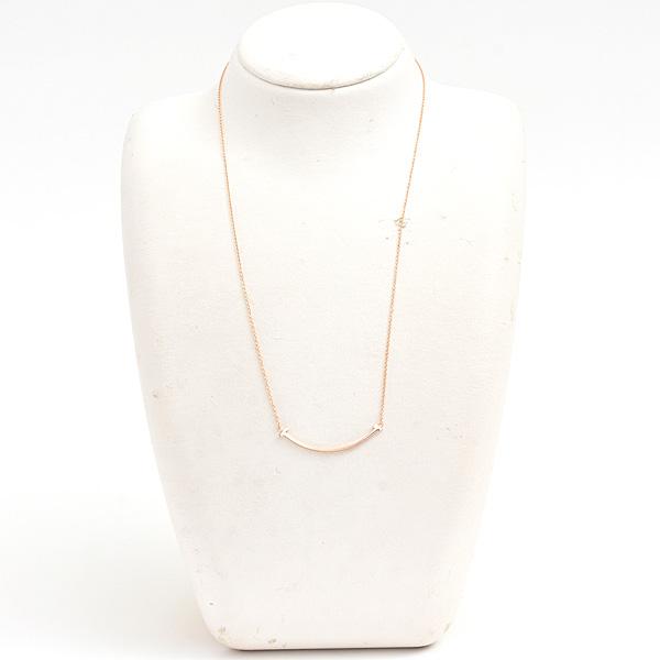 Tiffany T ティファニー ネックレス レディース Tスマイル スモール