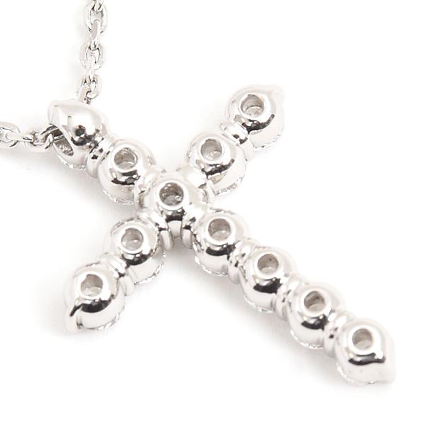スタージュエリー ネックレス レディース ダイヤ クロス ペンダント D0.50ct プラチナ PT950 STAR JEWELRY 中古_2