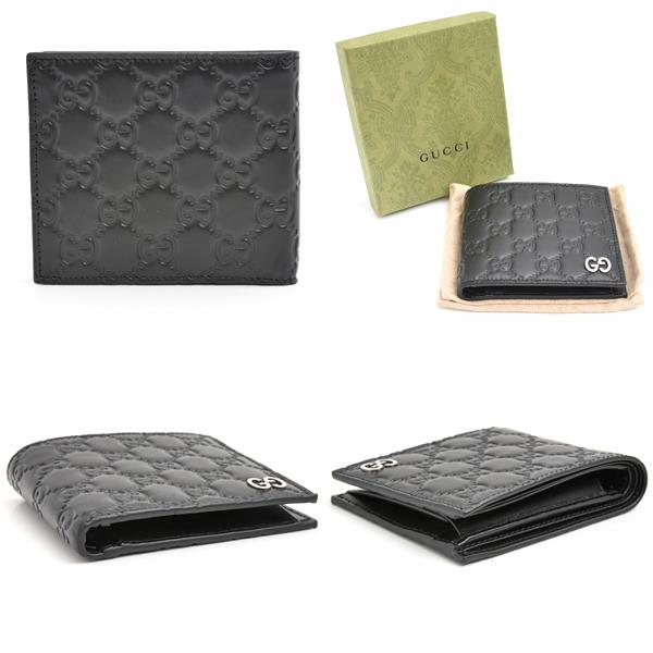 GUCCI（グッチ） 財布 メンズ 二つ折り グッチシマ グッチシグネチャー