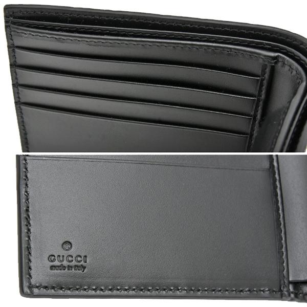 最終価格　GUCCI グッチ　シマ　ケース　財布　ウォレット　二つ折り　黒 GUCCI（グッチ） 二つ折り財布 MICRO GUCCI SSIMA マイクロ シマ