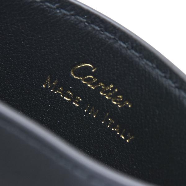 カルティエ カードケース メンズ Cドゥカルティエ シンプルカードホルダー カーフ ブラック Cartier L3001870 未使用展示品 | C DE CARTIER | 05