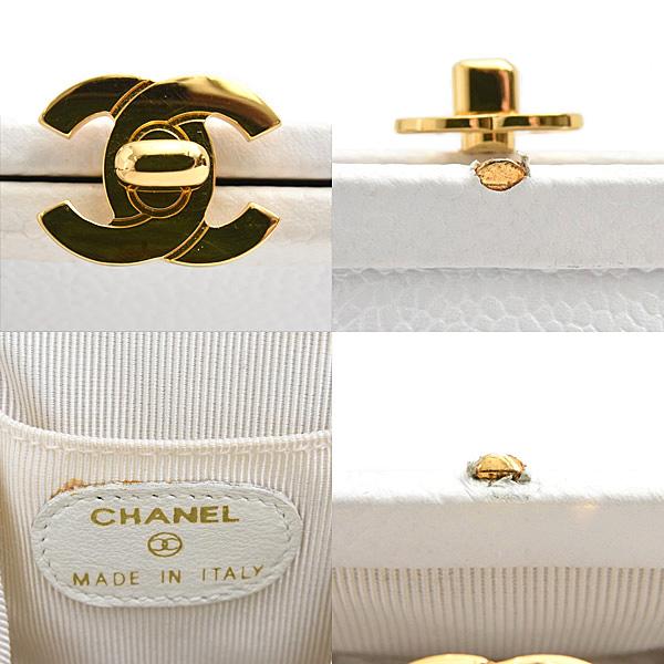 希少✨CHANEL シャネル ココマーク がま口 ケース キャビアスキン 中古・古着通販】CHANEL (シャネル) キャビアスキン デカココマーク 2