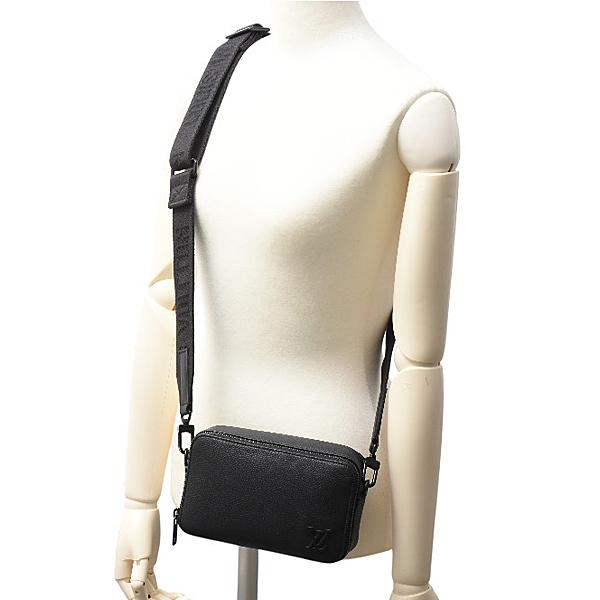 極美品✨ルイヴィトン アエログラム アルファ ウェアラブル ショルダーバッグ 黒 LOUIS VUITTON（ルイ・ヴィトン） LVアエログラム アルファ
