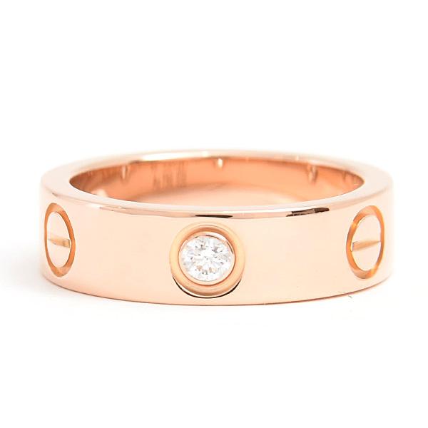 LOVE（Cartier） カルティエ 指輪 レディース ハーフダイヤ ラブ