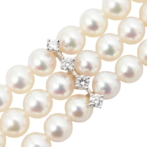 MIKIMOTO（ミキモト） ブレス レディース 3連 ベビーパール 真珠