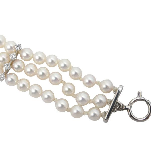 MIKIMOTO（ミキモト） ブレス レディース 3連 ベビーパール 真珠