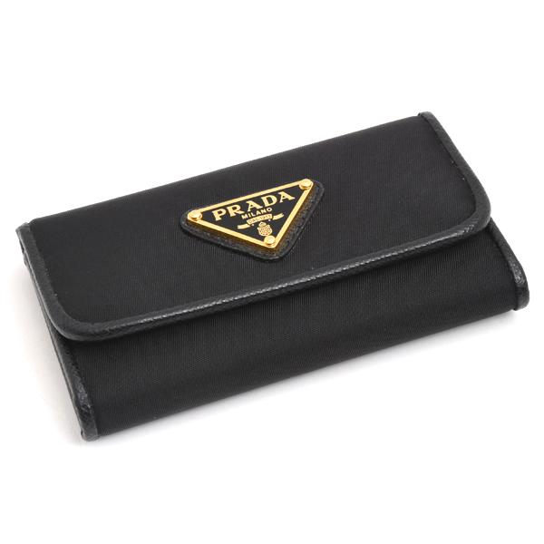 PRADA（プラダ） キーケース メンズ 三角プレートロゴ 6連キーケース