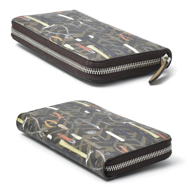 FENDI（フェンディ） 財布 メンズ ズッカ ツールデザインプリント 長