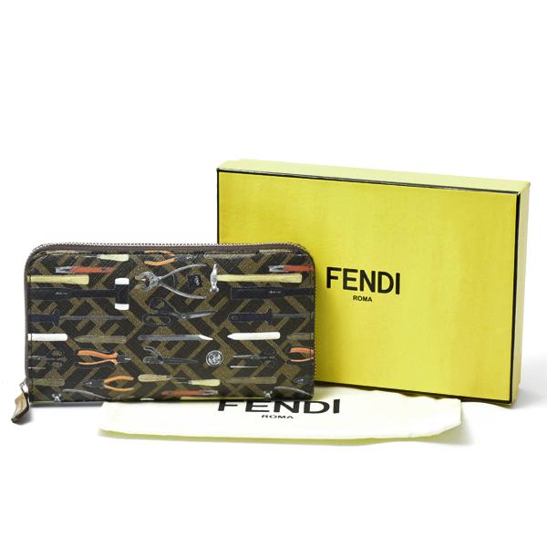 FENDI（フェンディ） 財布 メンズ ズッカ ツールデザインプリント 長