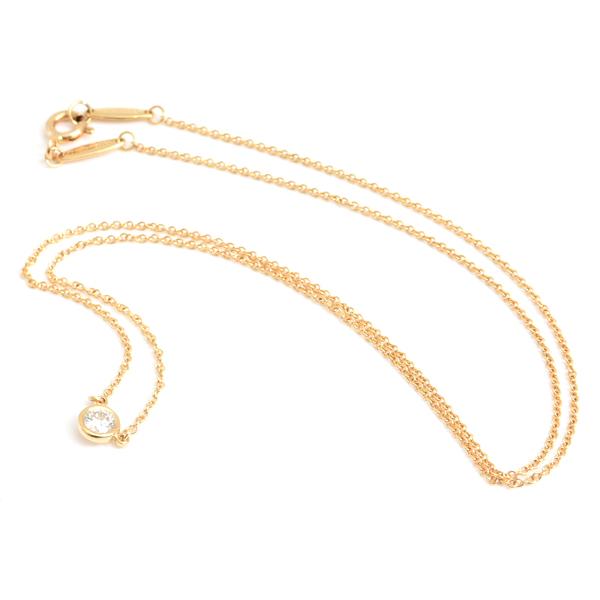 ティファニー ネックレス レディース バイザヤード ネックレス D0.2ct G-VVS2-3Ex ゴールド TIFFANY 750YG 中古 | Diamonds By The Yard | 01