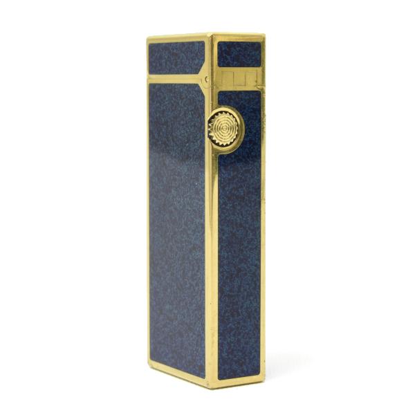 希少モデル　ダンヒル　dロゴ　ラピスブルーラッカー&ゴールド 希少 Dunhill ダンヒル ロゴモチーフ タイチェーン ゴールド