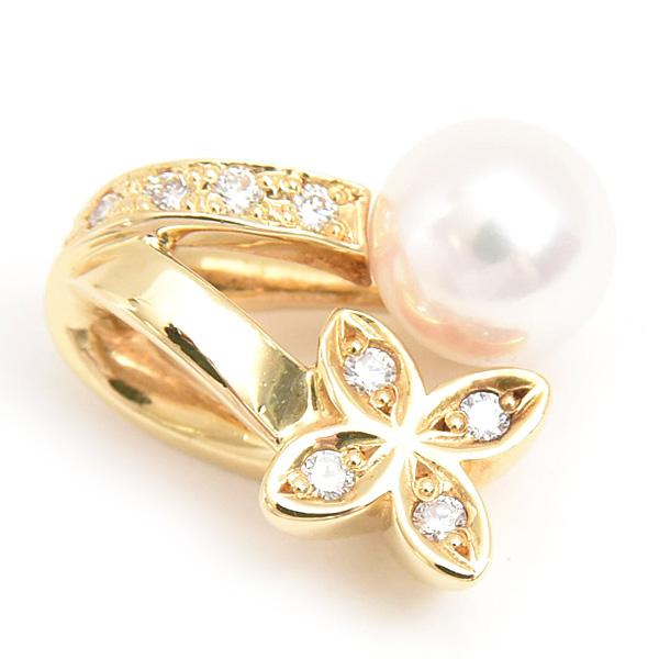 MIKIMOTO（ミキモト） ペンダント レディース パール ダイヤ フラワー 