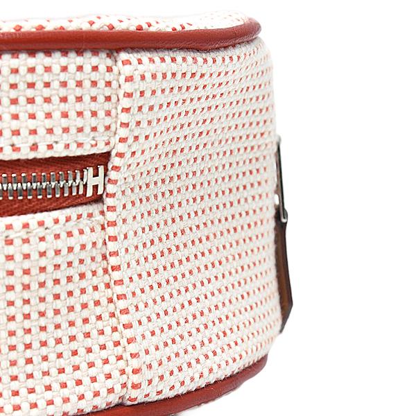 エルメス バッグ レディース ポーチ エヴァジオン トワルアッシュ ヴァーミリオン HERMES 中古_9