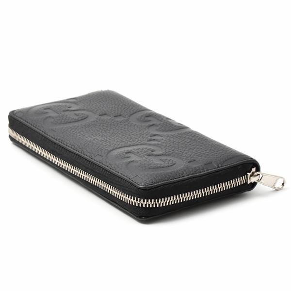 新品　無使用GUCCI グッチジャンボ　GG ブラック　長財布 739484 GUCCI（グッチ） 財布 メンズ ジャンボGG ジップ アラウンド
