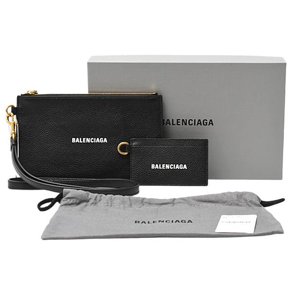 ✨美品✨付属完備✨ BALENCIAGA ケース ミニポーチ レザー 黒 BALENCIAGA（バレンシアガ） バッグ キャッシュポーチ BALENCIAGA