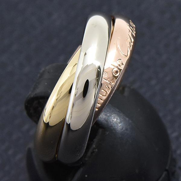 Cartier カルティエ トリニティリング クラシック MM 54号Au750 TRINITY（Cartier） カルティエ 指輪 レディース トリニティ リング 54