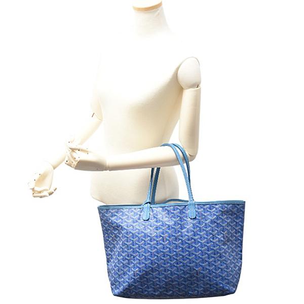 美品 サンルイPM トート ブルー GOYARD（ゴヤール） バッグ レディース メンズ サンルイPM トート